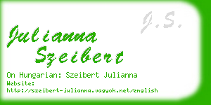 julianna szeibert business card